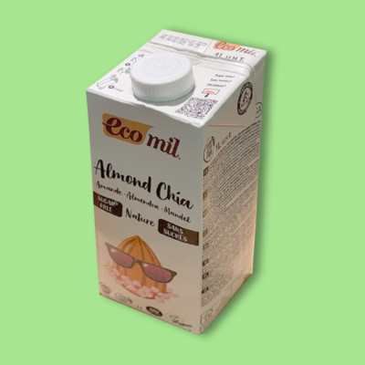 Молоко миндальное с чиа, 1 л, Ecomil