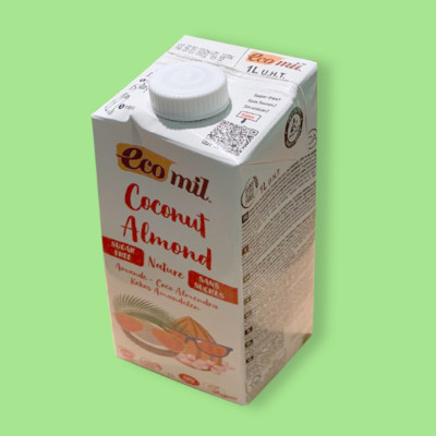 Молоко кокосово-миндальное, 1 л, Ecomil