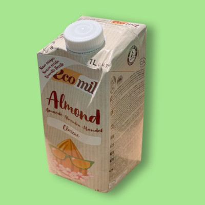 Молоко миндальное классическое, 1 л, Ecomil